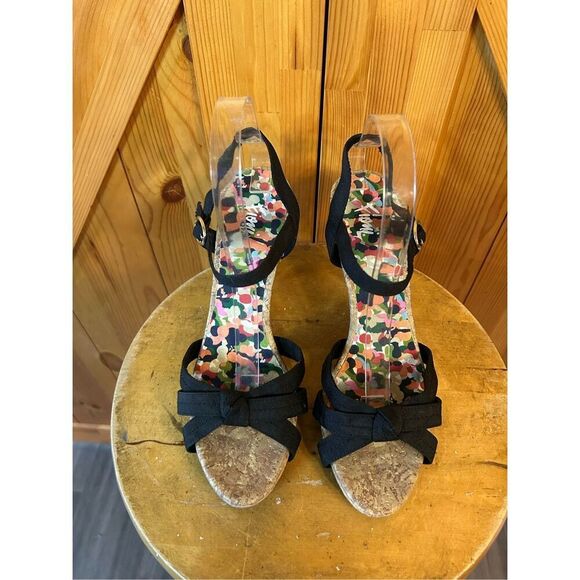 Fioni Nights Womens Mary Jane Stilettos Open Toes Fabric Uppers Size 9 - Picture 2 of 8